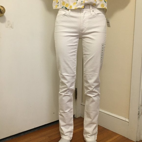 White Gap Authentic Straight Jeans - Picture 3 of 5